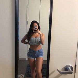 Green Plaid Tank Top